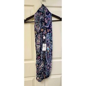 Vera Bradley Purple Floral Paisley Infinity Scarf‎ Brand New With Tags